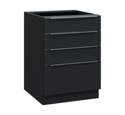 SIS - 6Z41 spodní skříňka, 4-zásuvková, 870x600x600, antracit